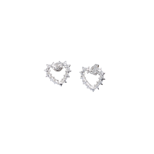 Jewellery by Xiao Earrings | Prickly Heart Studs