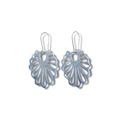 Myrtle Shell Drop Sterling Silver Earrings