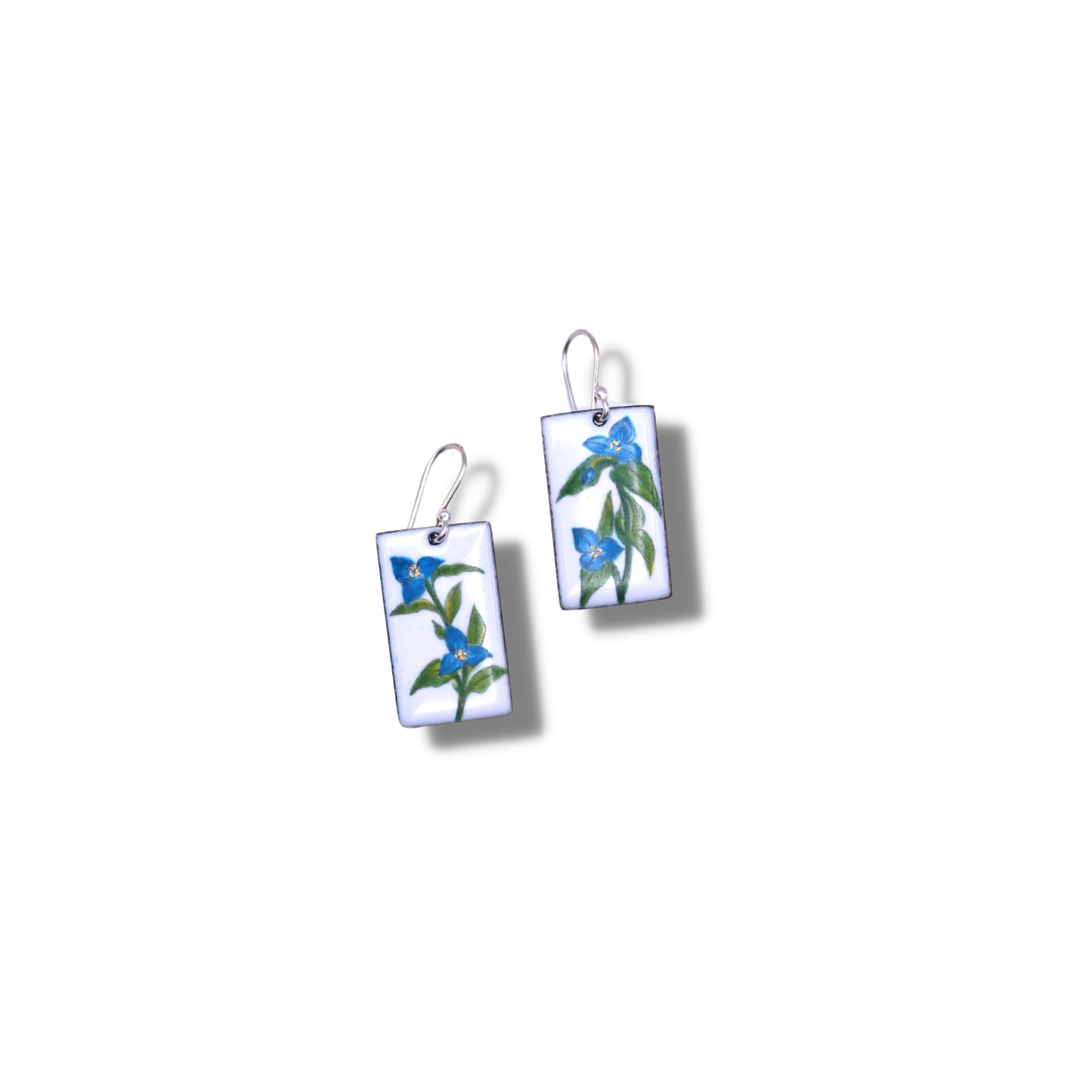 Xiao Earrings | Enamel Commelina