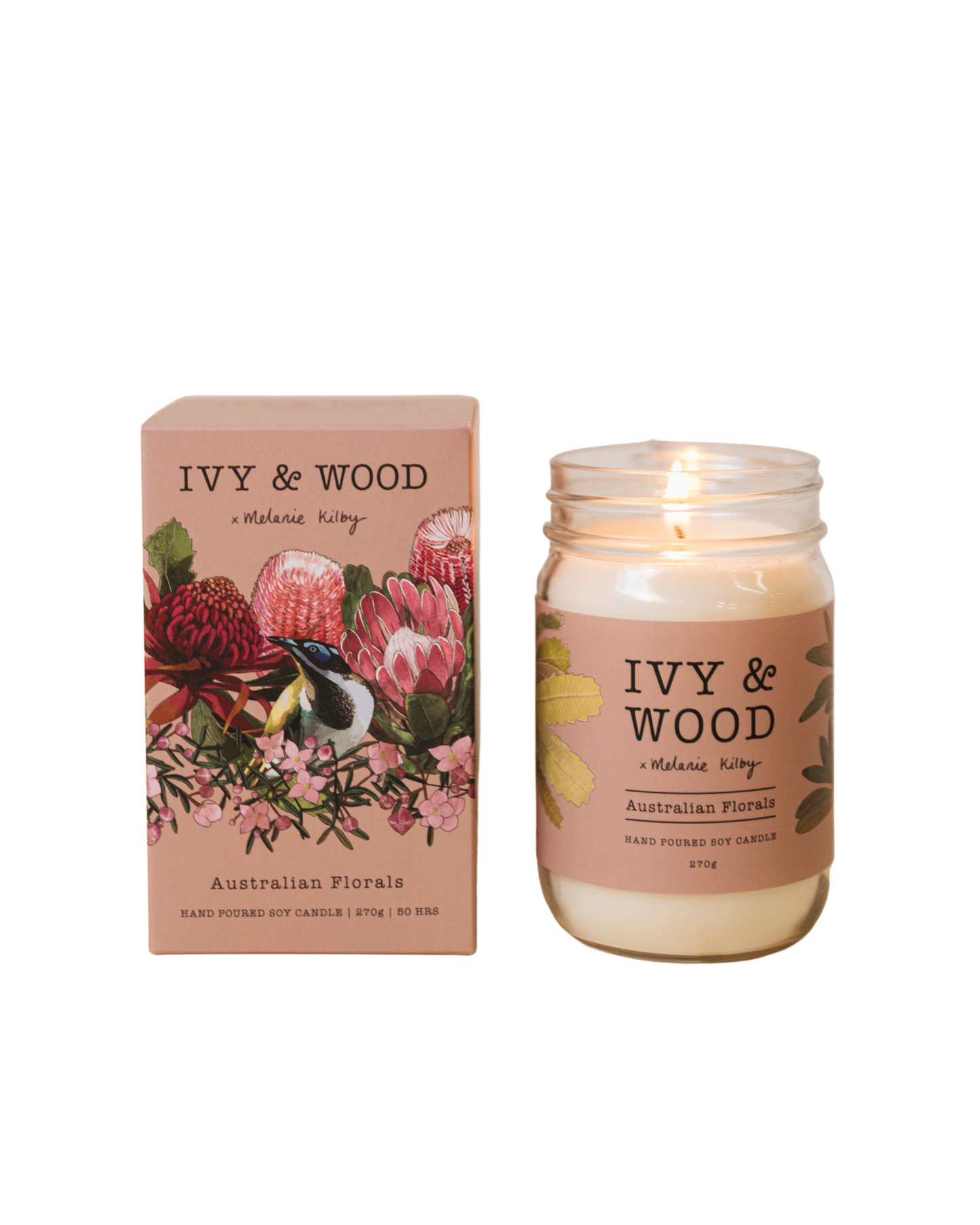 Ivy & Wood Candle | Australian Florals