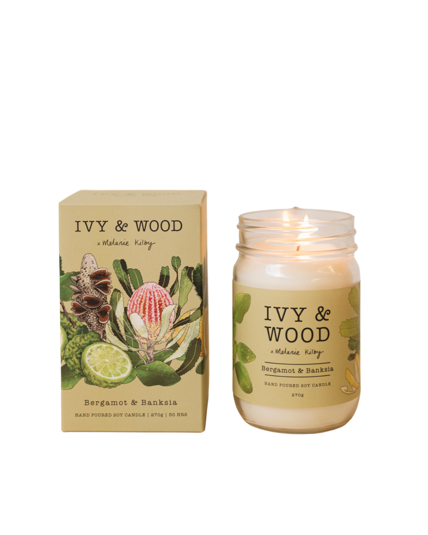 Ivy & Wood Candle | Bergamot and Banksia