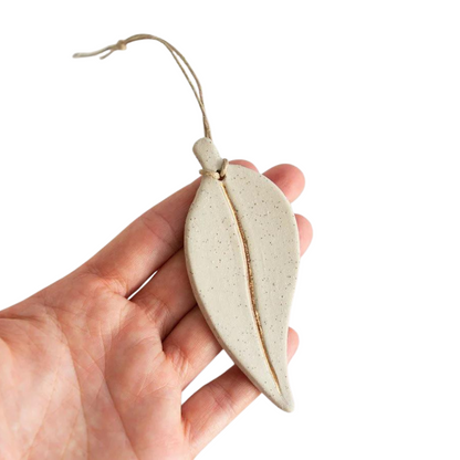 Kim Wallace Eucalyptus Leaf Ornament |  Gold Lustre - Medium