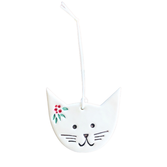 Paper Boat Press Christmas Ornament | Cat